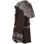 Celestial Blue Shearling Coat|Timber&Hde
