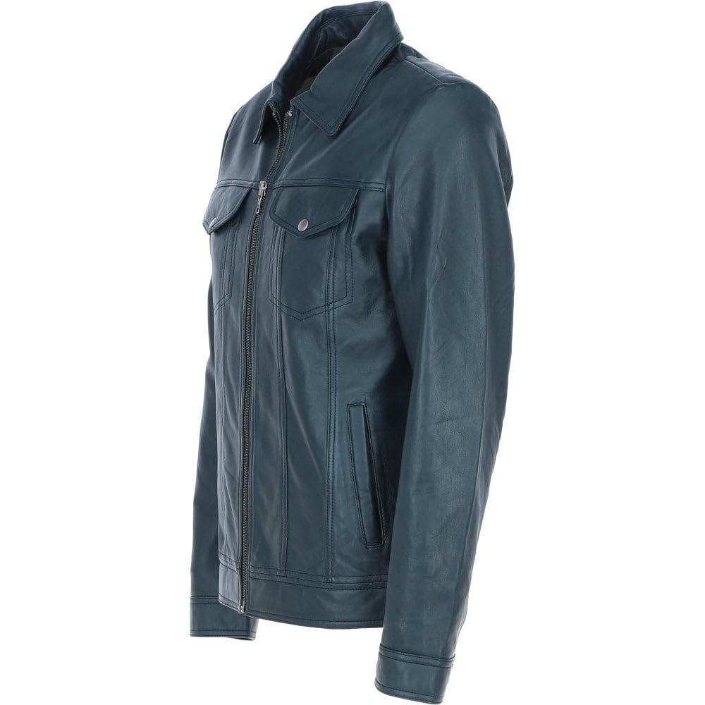 Vintage Leather Bomber Jacket