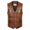 Calvin Brown Vest Jacket for Men - Timber AND Hide