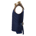 Thanos Cosplay Vest – Navy Gold Superhero Costume Armor