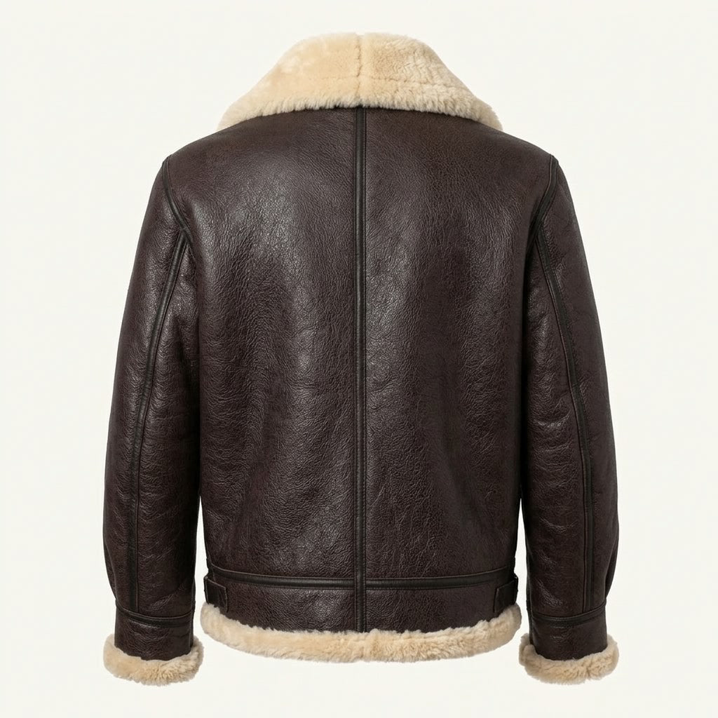 Classic Brown Sheepskin B3 Bomber Shearling Jacket - Timber AND Hide