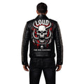 Timber&Hide Handmade Studded Leather Biker Jacket: Punk Rock Gothic Patchwork | Halloween Costume