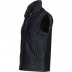 Men's Leather Waistcoat Brown: ALPHA