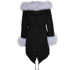 Hooded Toscana Tipped Fur Parka
