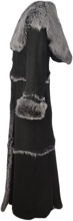 Timber&Hide Women’s Sheepskin Long Suede Trench Coat | long trench coat for women | shearling trenchcoat | trench coat women