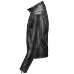 Ivory Vegetable Tanned Biker Jacket White
