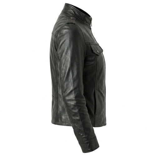 Daisy Leather Black Jacket – Women’s Leather Jacket - Timber AND Hide