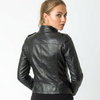 Daisy Leather Black Jacket – Women’s Leather Jacket - Timber AND Hide