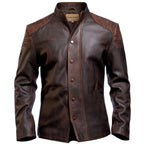 Daniel Brown Distressed Leather Jacket - Timber AND Hide