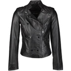 Stylish White Biker Jacket for Women