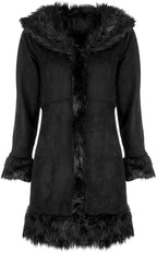 Timber&Hide Vintage Penny Lane Long Suede Trench Coat Women