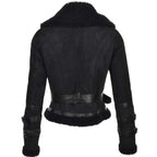 Timber&Hide Fitted Sheepskin Aviator Flying Jacket Tan