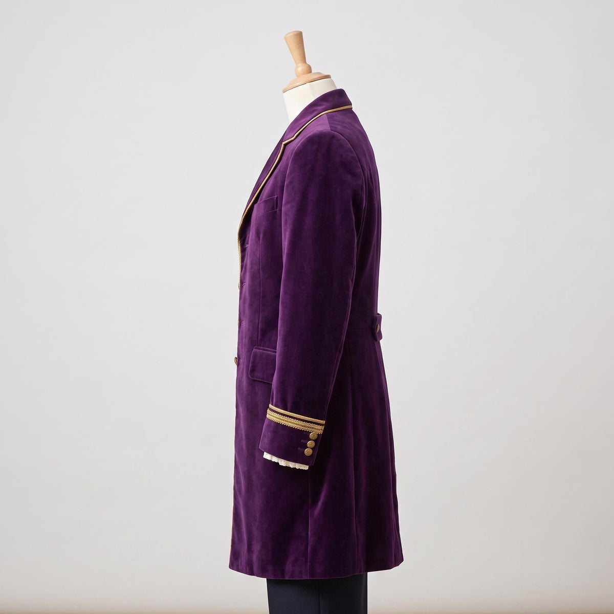Deep Purple Velvet Victorian Tailcoat | Men's Steampunk Gothic Prince Costume Jacket - Timber AND Hide