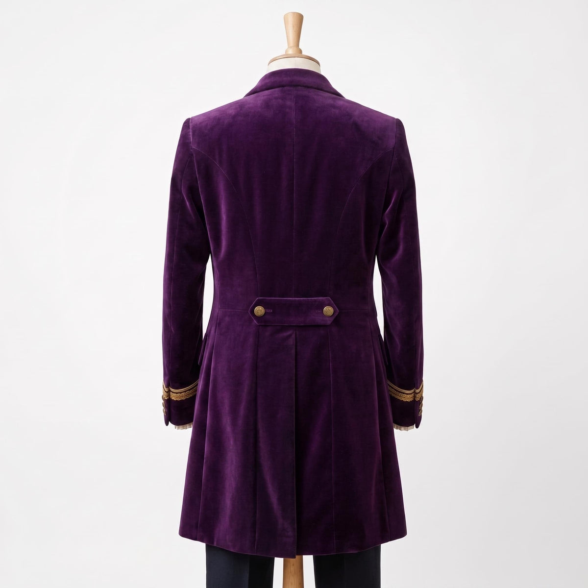 Deep Purple Velvet Victorian Tailcoat | Men's Steampunk Gothic Prince Costume Jacket - Timber AND Hide