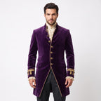 Deep Purple Velvet Victorian Tailcoat | Men's Steampunk Gothic Prince Costume Jacket - Timber AND Hide