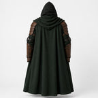 Doctor Doom Inspired Wool Cloak with Leather Armor Cosplay Costume Renaissance Outfit - Timber AND Hide