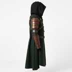 Doctor Doom Inspired Wool Cloak with Leather Armor Cosplay Costume Renaissance Outfit - Timber AND Hide
