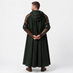 Doctor Doom Inspired Wool Cloak with Leather Armor Cosplay Costume Renaissance Outfit - Timber AND Hide