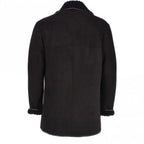 Mens Classic Sheepskin Coat Whisky/black