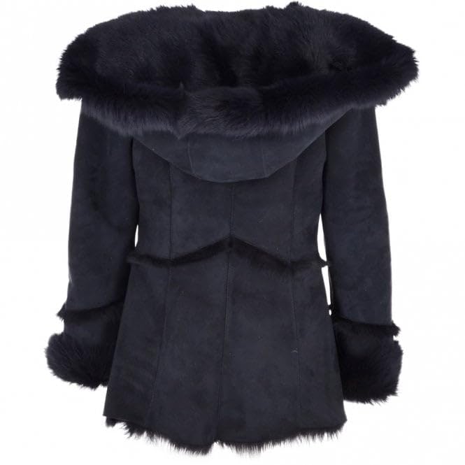 Celestial Blue Shearling Coat|Timber&Hde