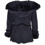 Celestial Blue Shearling Coat|Timber&Hde