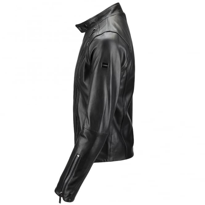 Ivory Vegetable Tanned Biker Jacket White