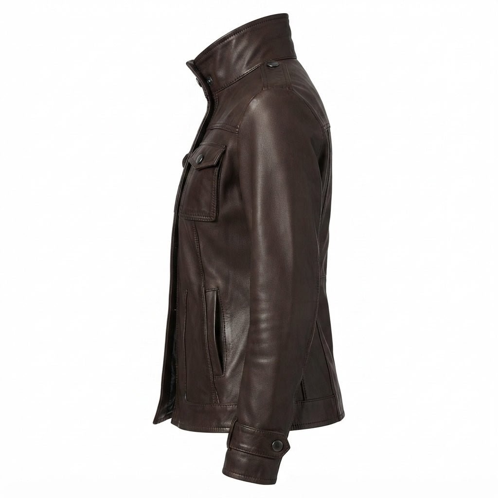 Evelyn Leather Brown Jacket – Women’s Leather Jacket in Brown - Timber AND Hide