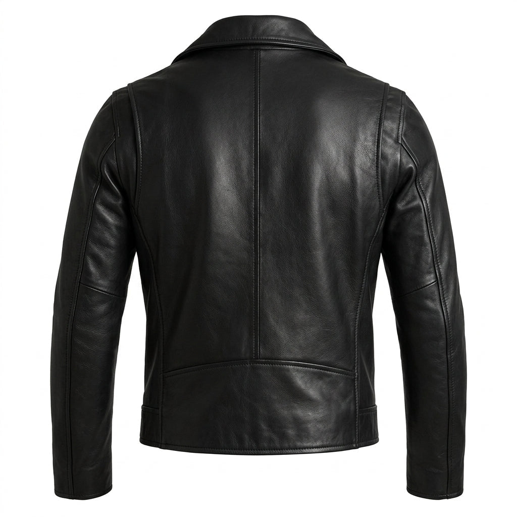 Ezra Black Leather Jacket - Men Leather Jacket Black - Timber AND Hide