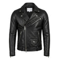 Ezra Black Leather Jacket - Men Leather Jacket Black - Timber AND Hide