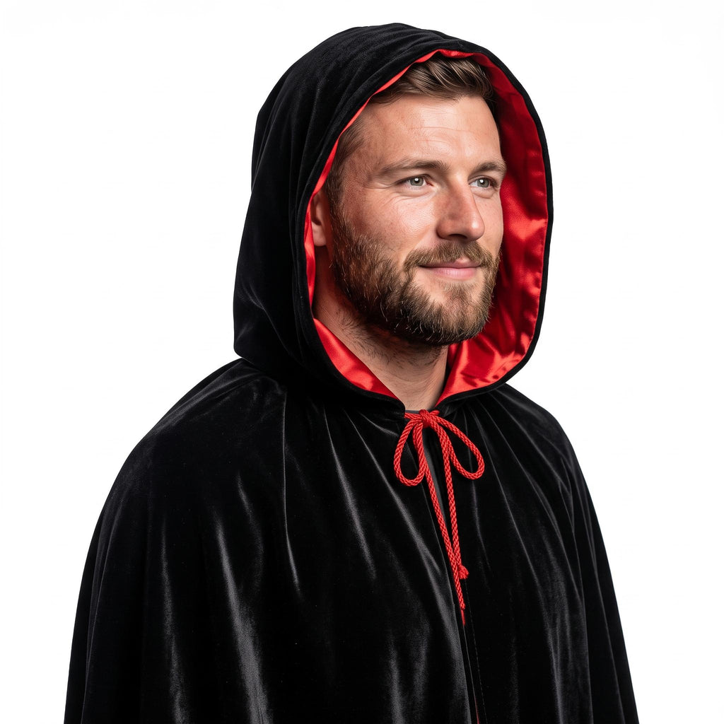 Hooded Halloween Cosplay Costume | Dracula Cloak | Gothic Vampire Costume Cape
