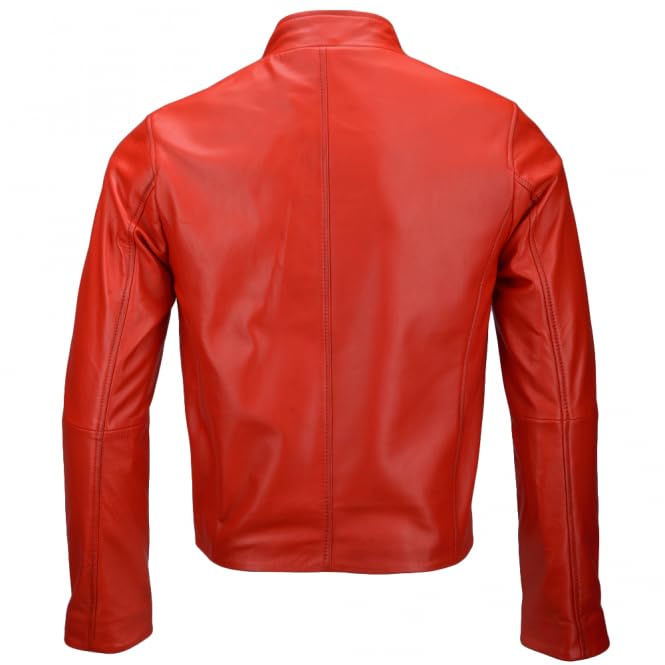 Ivory Vegetable Tanned Biker Jacket White