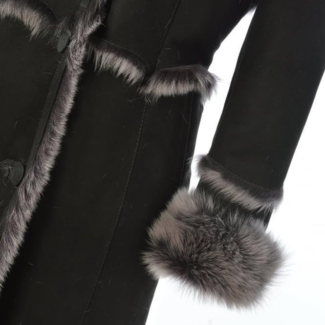 Timber&Hide Women’s Long Sheepskin Coat – Tan Shearling Coat Women