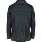 Classic Men's Dark Brown Leather Jacket: AWM-VOYAGER