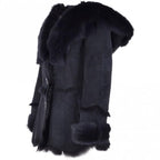 Celestial Blue Shearling Coat|Timber&Hde