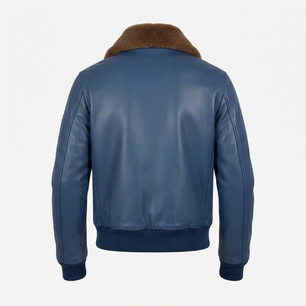 Flight Bomber Leather Jacket – Men Bomber Leather Jacket - Timber AND Hide
