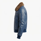 Flight Bomber Leather Jacket – Men Bomber Leather Jacket - Timber AND Hide