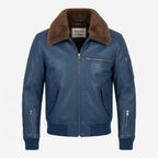 Flight Bomber Leather Jacket – Men Bomber Leather Jacket - Timber AND Hide