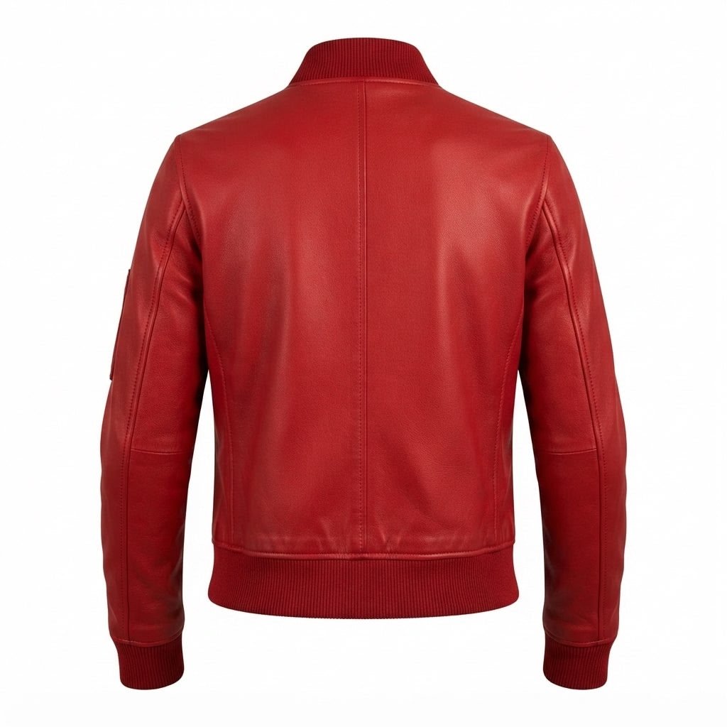 Freya Women’s Red Leather Jacket - Timber AND Hide
