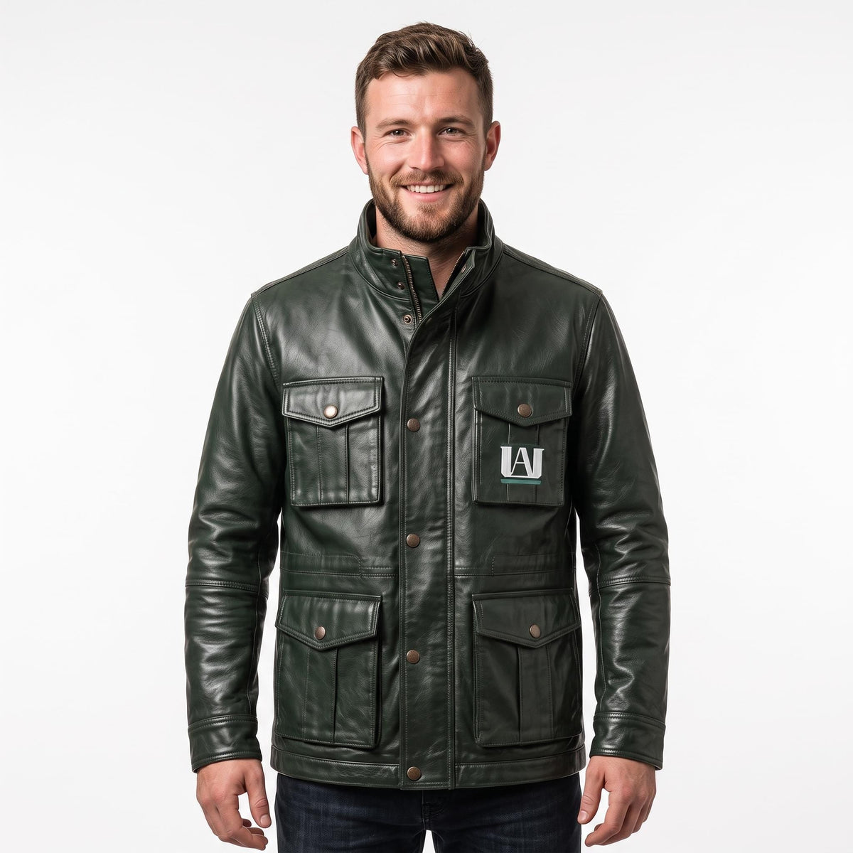 Green Leather Deku Cosplay Jacket | My Hero Academia Plus Ultra Anime Coat - Timber AND Hide