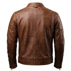 Hudson Brown Moto Biker Leather Jacket - Timber AND Hide