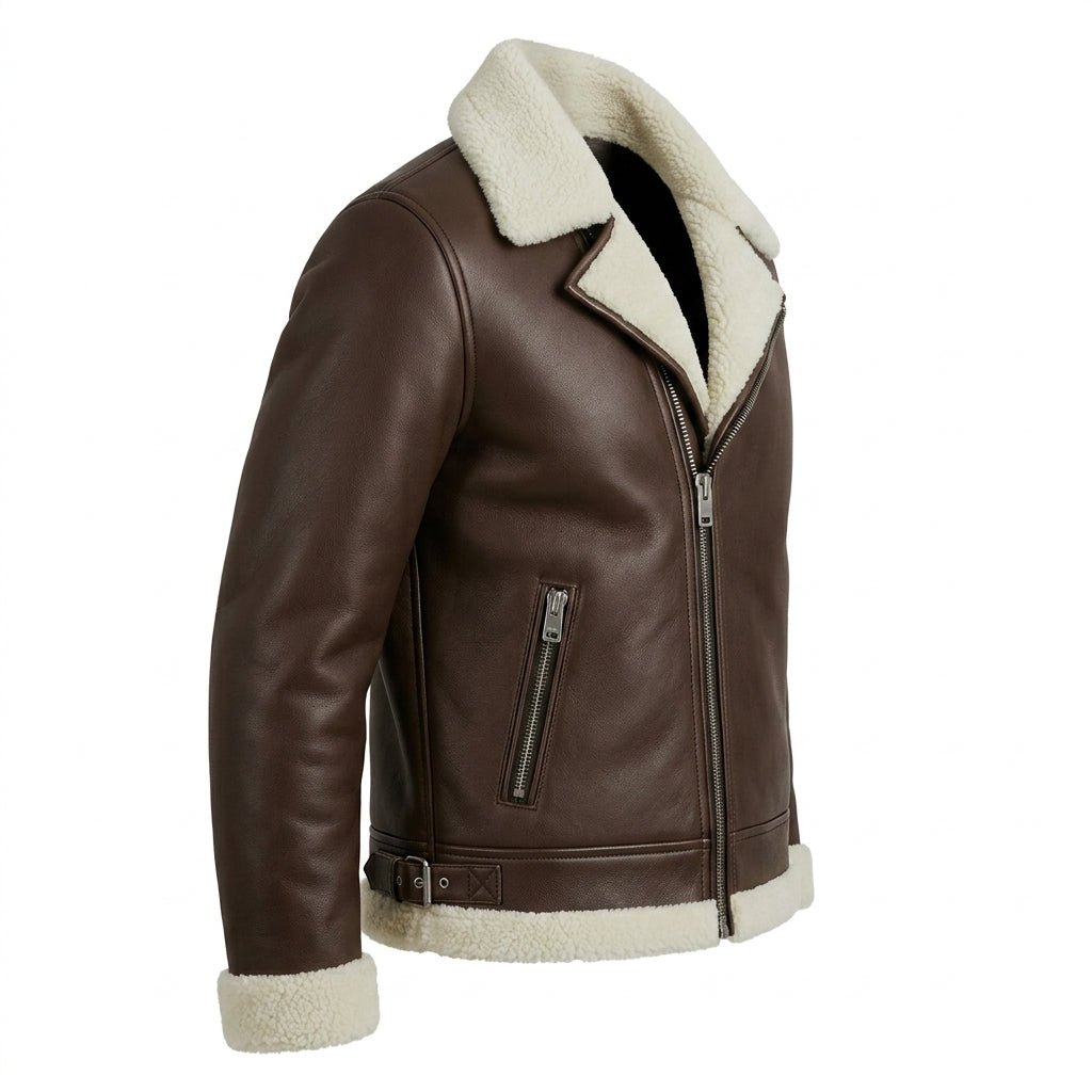 Hudson Leather Brown Jacket - Men Leather Jacket Brown - Timber AND Hide
