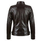 Isabella Women’s Black Leather Jacket - Timber AND Hide