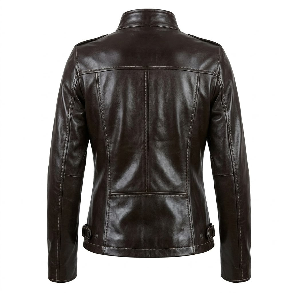 Isabella Women’s Black Leather Jacket - Timber AND Hide