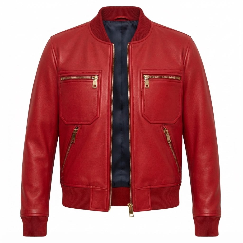 Isla Leather Red Jacket – Women Leather Jacket Red - Timber AND Hide