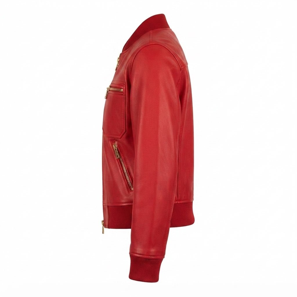 Isla Leather Red Jacket – Women Leather Jacket Red - Timber AND Hide