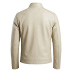 Mason white Leather Jacket - Men Leather Jacket white - Timber AND Hide