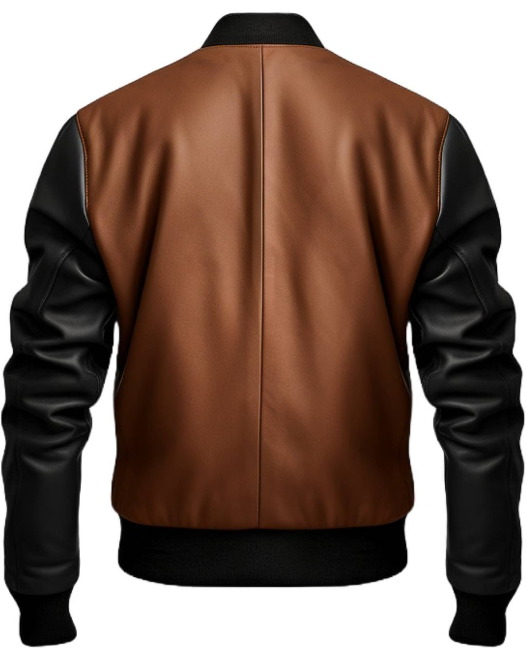 Men Black Bomber Leather Jacket - Leather Bomber Jacket - Timber AND Hide