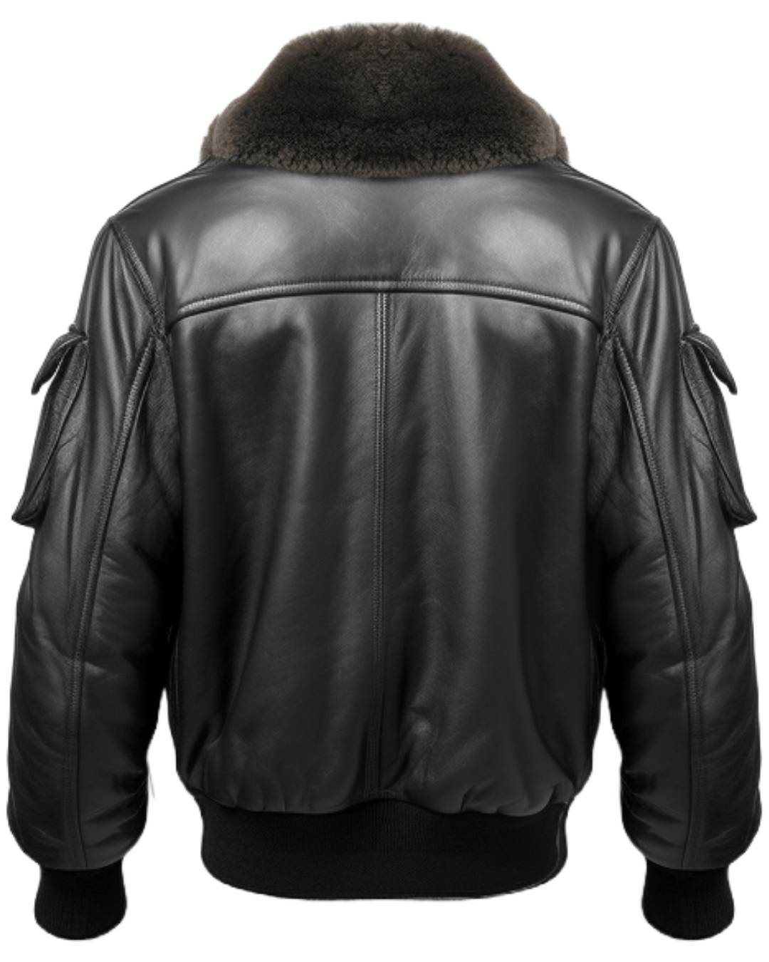 Men Black Leather Bomber Jacket – G1 Bomber Leather Jacket - Timber AND Hide