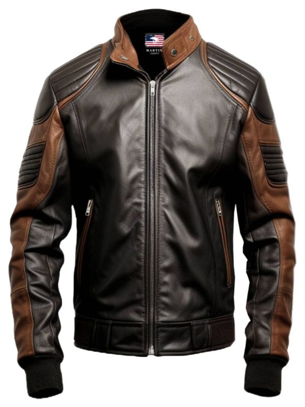 Men Black Leather Jacket - Leather Brown Jacket - Timber AND Hide