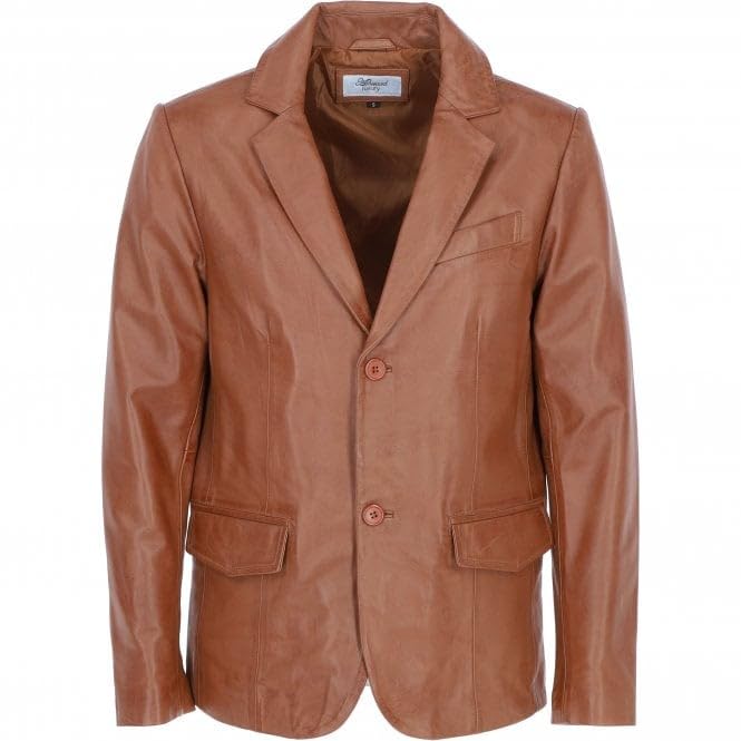 Men's Leather Blazer Notch Collar - Timber AND Hide